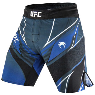 Bermuda Fightshort Long Fit UFC Venum Oficial Fight Night Azul