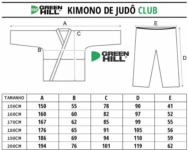 Kimono Judo Green Hill